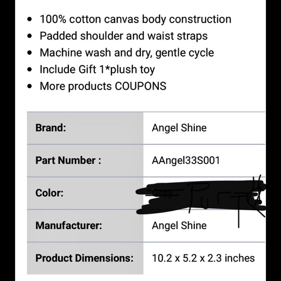 Baby doll carrier for child’s doll - Picture 2 of 4